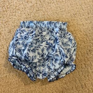 Janie and Jack Blue Floral Bloomers 6-12 Months